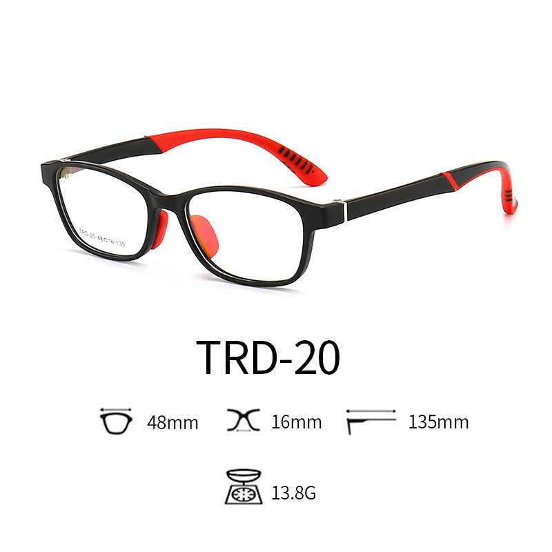 Cute Optical Glasses for Kids TR90 & TPEE Two Tones Blue Light for Computer