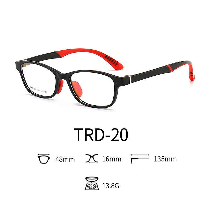 Cute Optical Glasses for Kids TR90 & TPEE Two Tones Blue Light for Computer