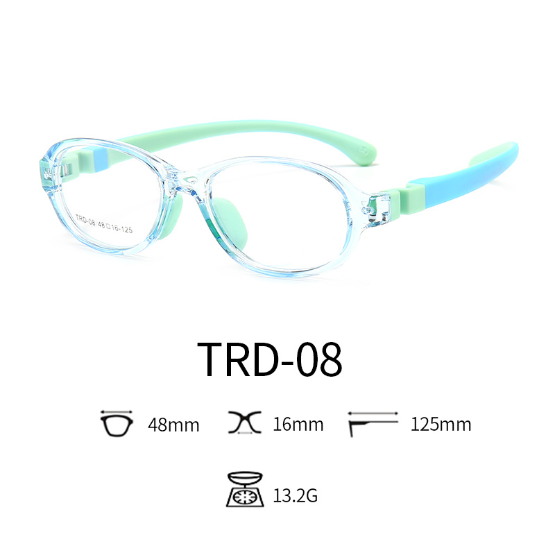 Cute Plastic Optical Glasses for Children Clear Lenses TR90 & TPEE