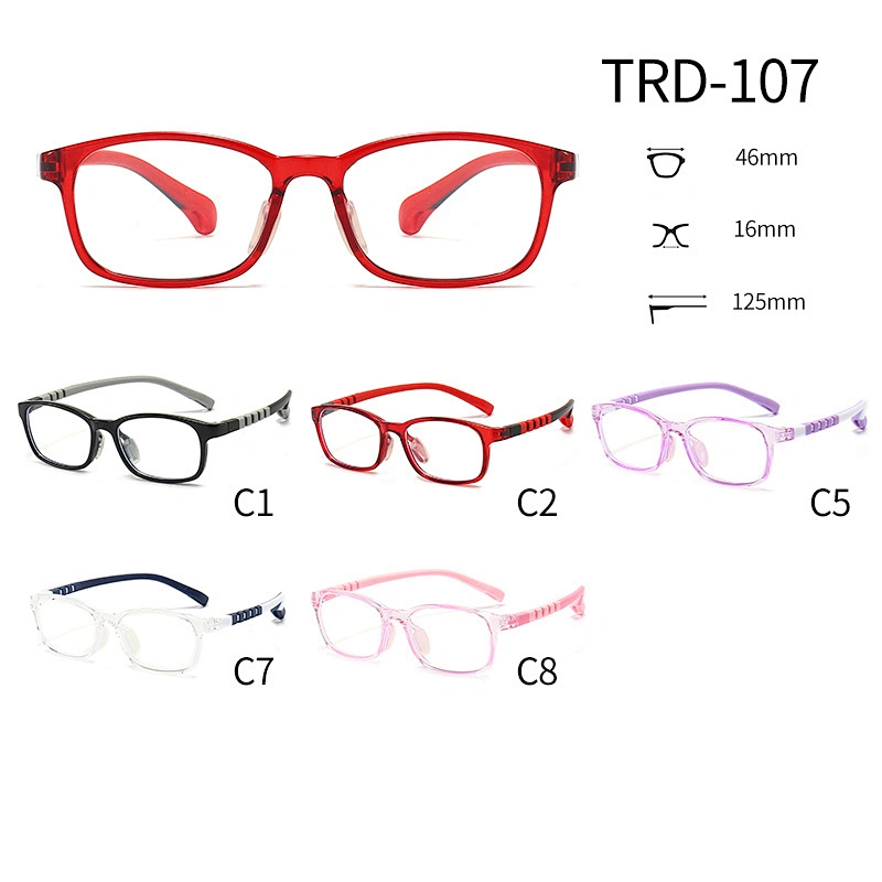 TR90 & TPEE Optical Glasses for Kids Eco-friendly Spray Paint Blue Light Lenses