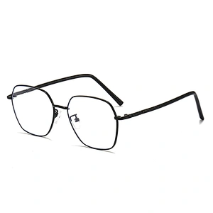 Metal Optical Glasses Square Frame Vintage Style with CP Temple Tips