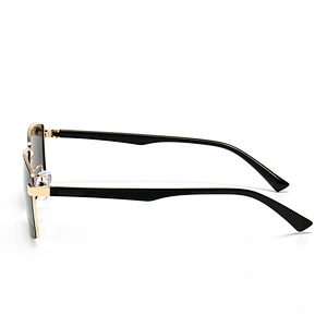 Metal Sunglasses for Women and Men Rectangle Frame Polarized Lenses TR90 Temple