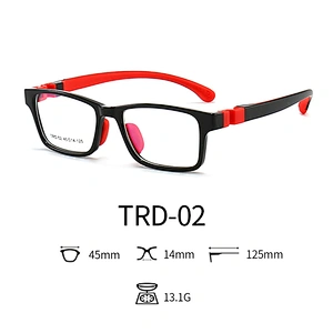 Flexible Optical Glasses for Children Classic Retro Style Soft Unbreakable