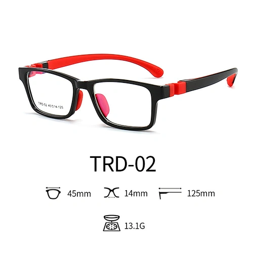 Flexible Optical Glasses for Children Classic Retro Style Soft Unbreakable