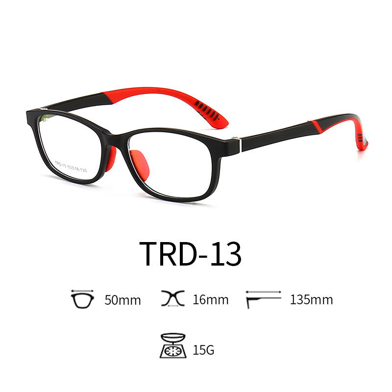 Non Slip Kids Optical Glasses with Nose Pad Flexible Blue Light Eyeglasses