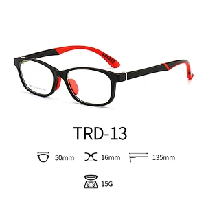 Non Slip Kids Optical Glasses with Nose Pad Flexible Blue Light Eyeglasses