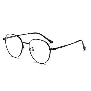 Round Metal Optical Glasses for Gaming Anti Glare Anti Blue Light CP Temple Tips