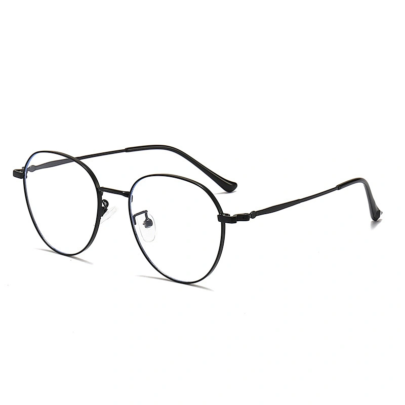 Round Metal Optical Glasses for Gaming Anti Glare Anti Blue Light CP Temple Tips
