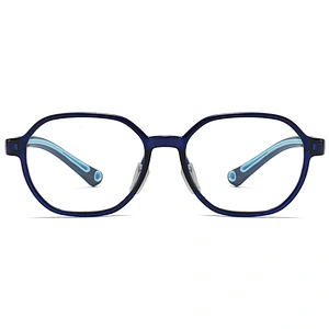 Kids Optical Glasses Blue Light Polarized Lenses with Polygon Frame