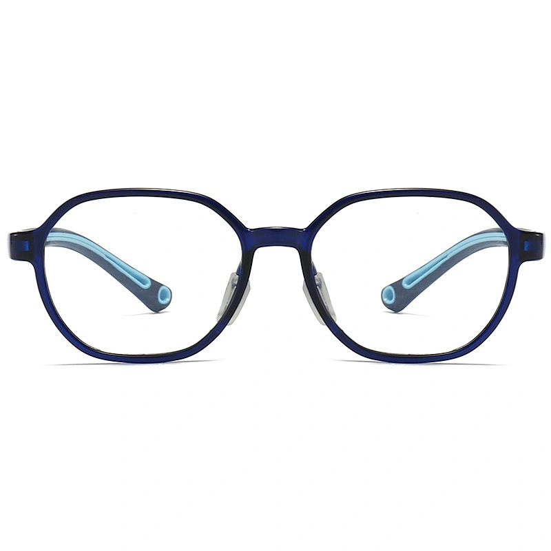 Kids Optical Glasses Blue Light Polarized Lenses with Polygon Frame