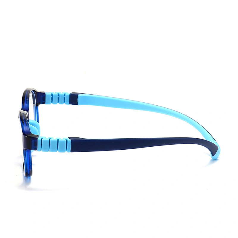 Stylish Rectangle Kids Optical Glasses TR90 & TPE Clear Blue Light Lenses