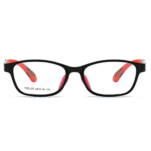 Cute Optical Glasses for Kids TR90 & TPEE Two Tones Blue Light for Computer