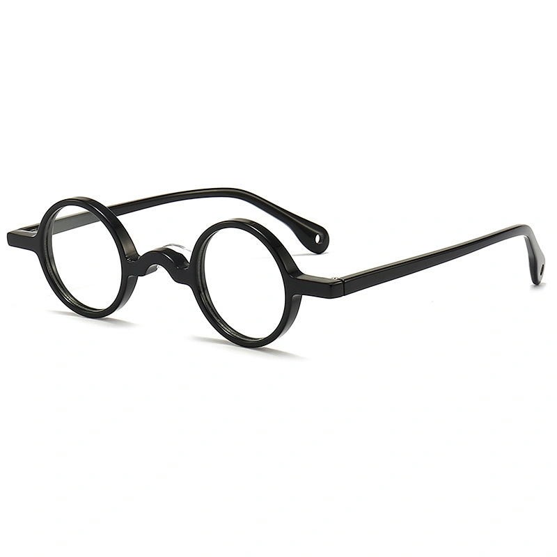Acetate Optical Glasses Tiny Circular Frame Tortoise Color Eyeglasses