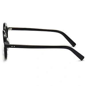 Round Acetate Optical Glasses Circle Type Frame without Nose Pad Eyeglasses