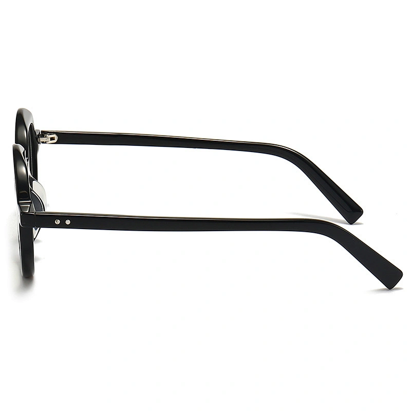 Round Acetate Optical Glasses Circle Type Frame without Nose Pad Eyeglasses