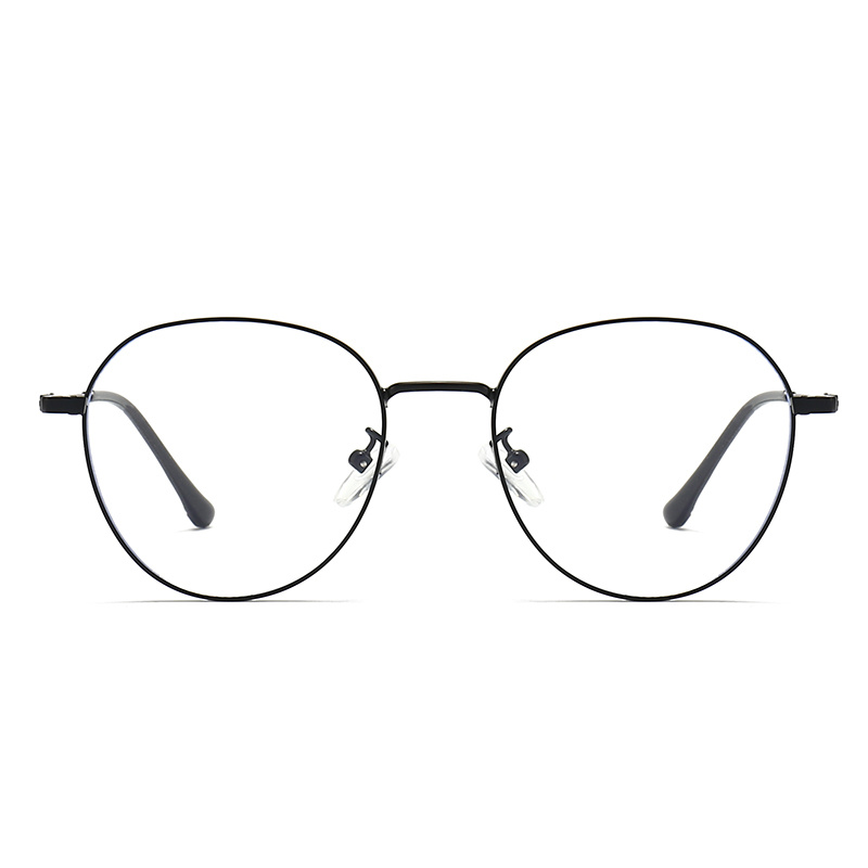 Round Metal Optical Glasses for Gaming Anti Glare Anti Blue Light CP Temple Tips