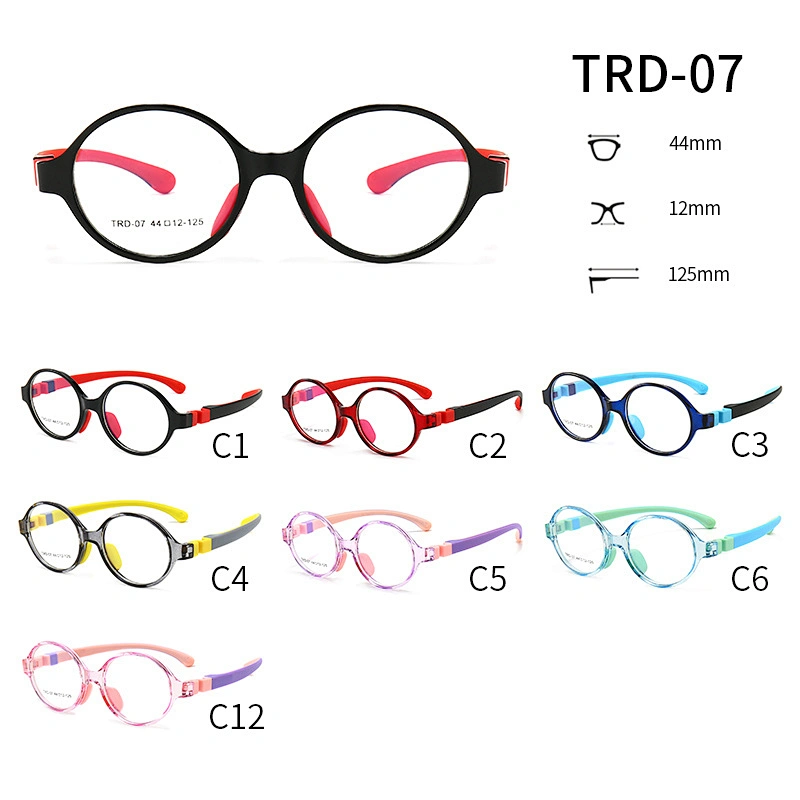 Lightweight Optical Glasses for Kids Bluelight Round Acatate Frame for Computer
