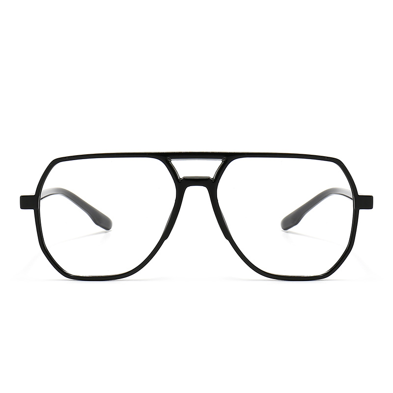 Double Bridge CP Optical Glasses Clear Lenses Retro Aviator Style Glasses