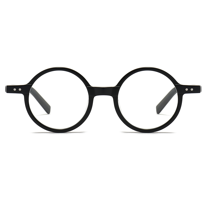 Acetate Optical Glasses Circle Frame Eyeglasses Unique Retro Style