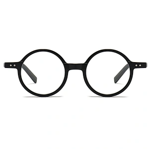 Acetate Optical Glasses Circle Frame Eyeglasses Unique Retro Style