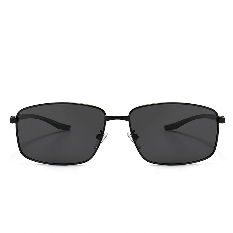 Cool Sunglasses for Unisex Metal Frame Polarized Lenses Rectangle Sunglasses