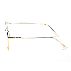 Square Frame Metal Optical Glasses Vintage Style Gold Eyeglasses