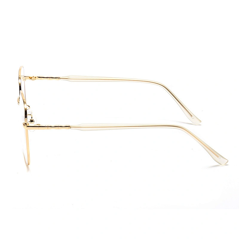 Square Frame Metal Optical Glasses Vintage Style Gold Eyeglasses