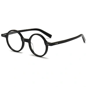Acetate Optical Glasses Circle Frame Eyeglasses Unique Retro Style