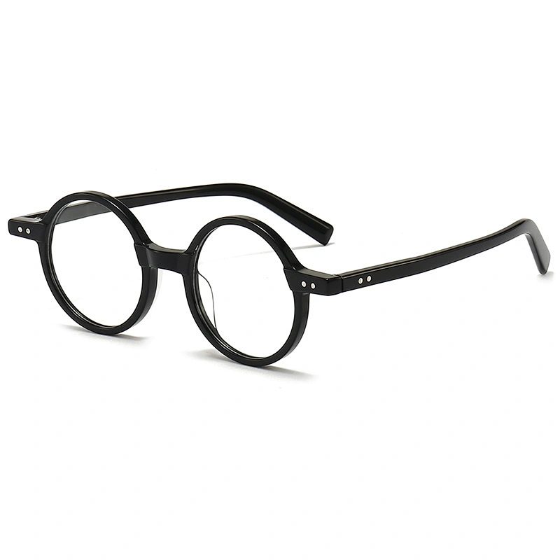 Acetate Optical Glasses Circle Frame Eyeglasses Unique Retro Style