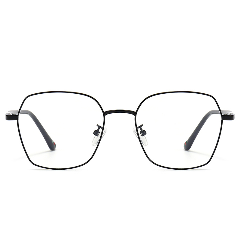 Hexagon Metal Optical Glasses Retro With Long CP Temple Tips Polarized Lenses