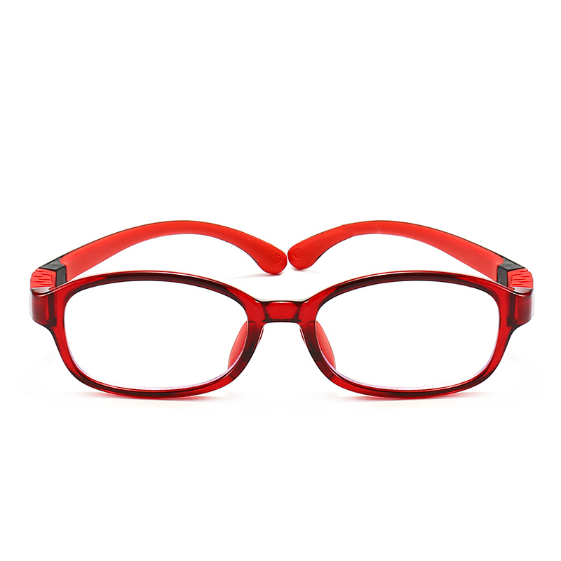 Cool Retro Optical Glasses for Teens TR90 Frame Soft Nose Pad Blue Light Lenses