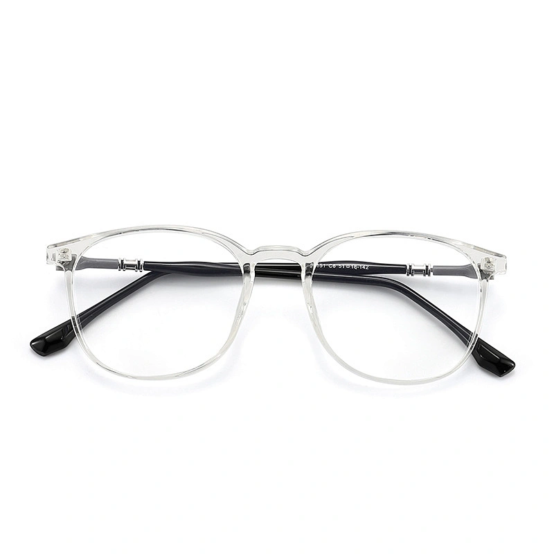 TR90 Optical Glasses Two Tones Retro Style Round Frame Eyeglasses