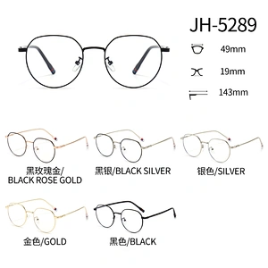 Inner Ring Metal Optical Glasses for Women and Men Two Tones Classic Style
