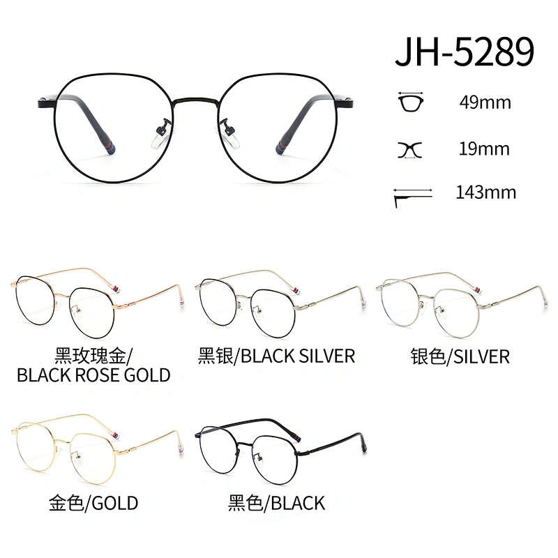 Inner Ring Metal Optical Glasses for Women and Men Two Tones Classic Style