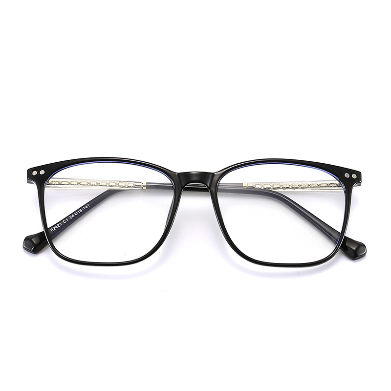 TR90 Optical Glasses for Female Black Square Frame Eyeglasses