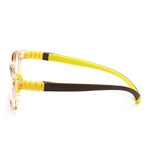 Rectangle Optical Glasses for Kids Removable Temples Bright Color for Computer