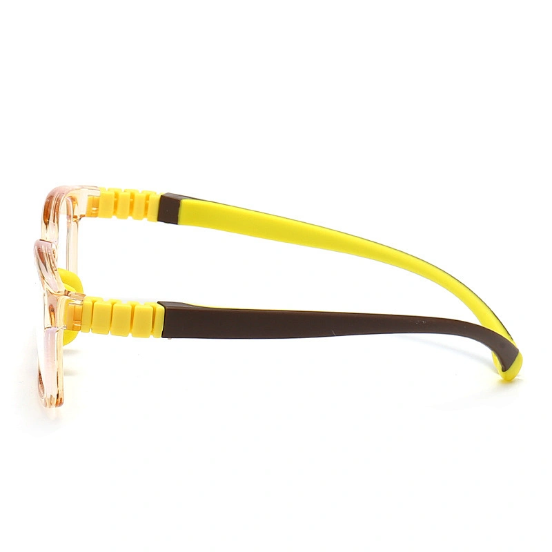 Rectangle Optical Glasses for Kids Removable Temples Bright Color for Computer