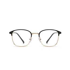 Browline Metal Optical Glasses Retro Style Square Shape Frame Eyeglasses