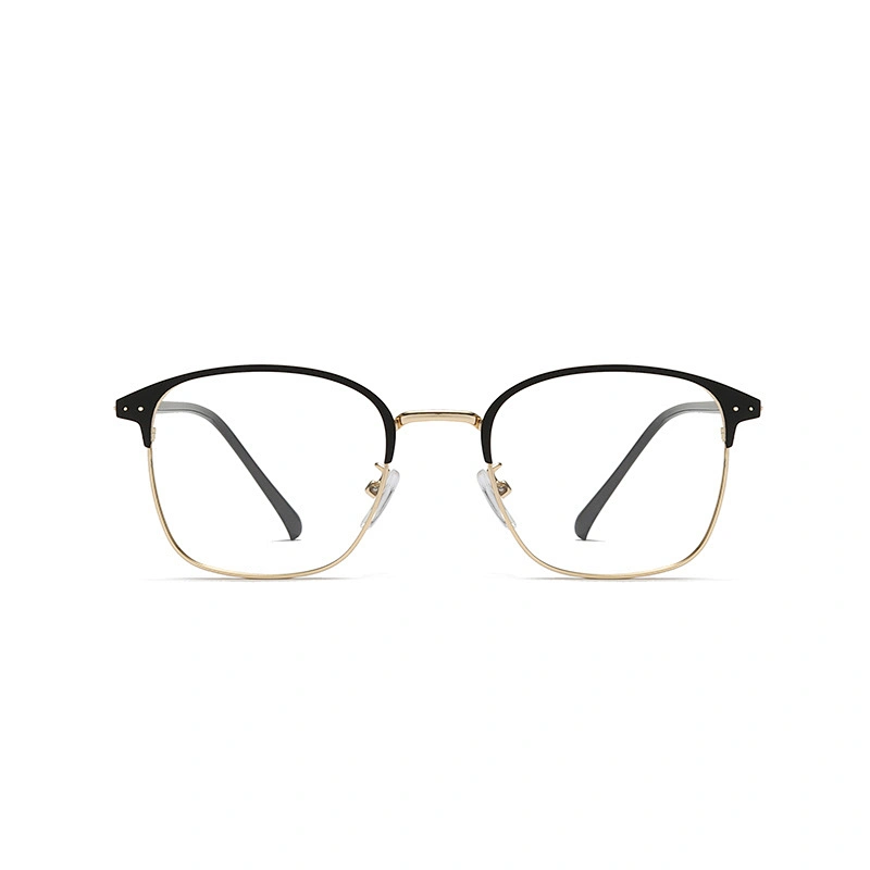 Browline Metal Optical Glasses Retro Style Square Shape Frame Eyeglasses