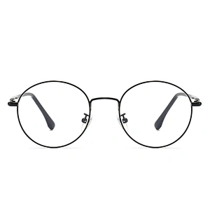 Metal Optical Glasses Cute CP Temple Tips Round Frame Eyeglasses