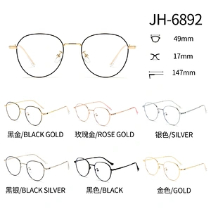 Round Metal Optical Glasses for Gaming Anti Glare Anti Blue Light CP Temple Tips