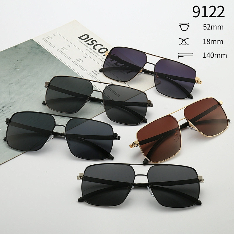 Oversize Sunglasses for Men Ploarized Lenses Double Bridge Design Sunglasses