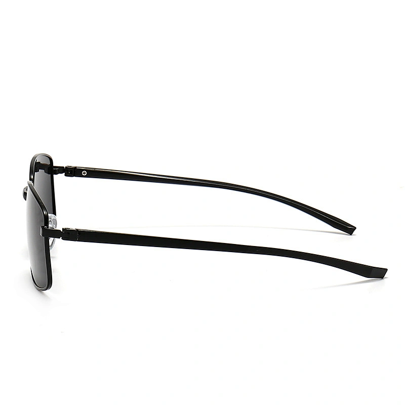 Cool Sunglasses for Unisex Metal Frame Polarized Lenses Rectangle Sunglasses