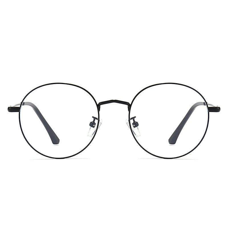 Clear Lens Metal Optical Glasses Unisex Round Frame Eyeglasses
