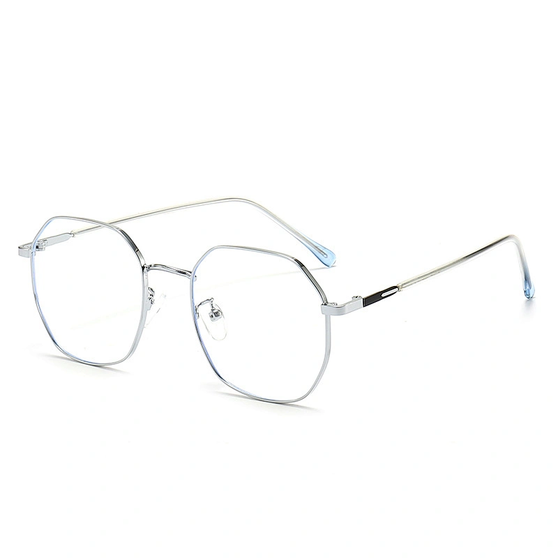Octagonal Metal Optical Glasses Oversize Wire Rim Frame Eyeglasses
