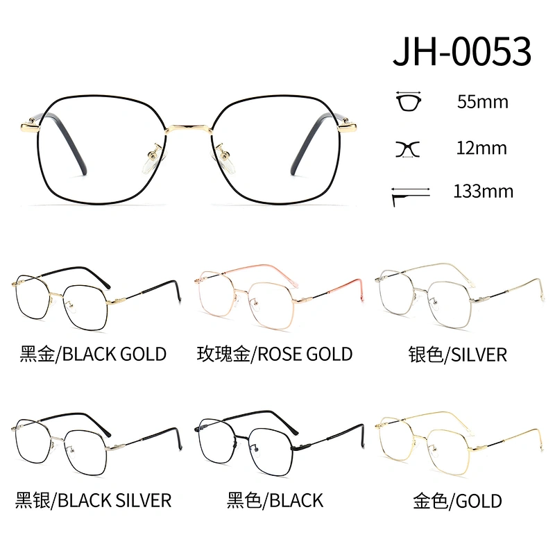 Vintage Metal Optical Glasses Polarized Clear Lenses Rose Gold Frame