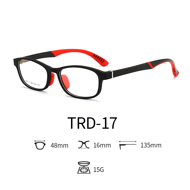Retro Optical Glasses for Kids Blue Light Rectangle Eyeglasses