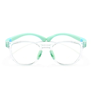Retro Anti Slip Kids Optical Glasses Soft Lightweight Blue Light Clear Lenses