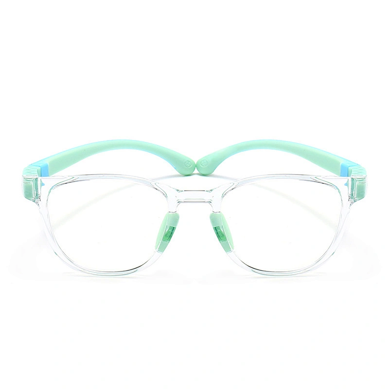 Retro Anti Slip Kids Optical Glasses Soft Lightweight Blue Light Clear Lenses