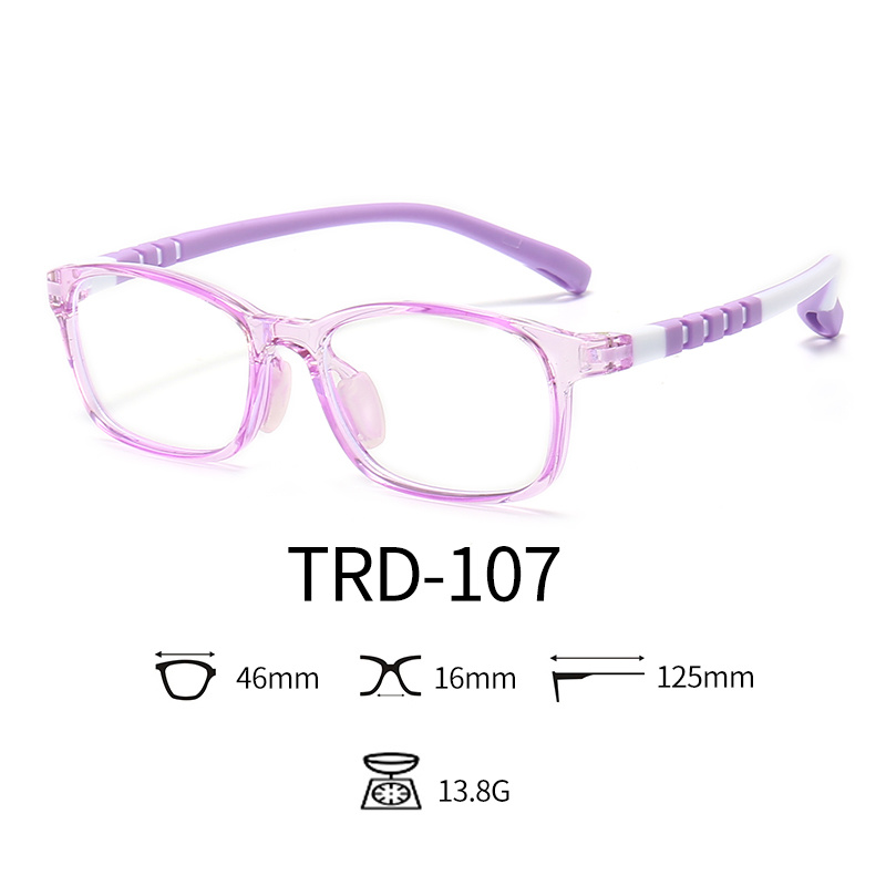 TR90 & TPEE Optical Glasses for Kids Eco-friendly Spray Paint Blue Light Lenses